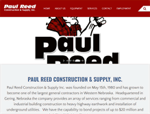 Tablet Screenshot of paulreedconstruction.com